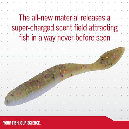 Berkley Berkley PowerBait MaxScent Flat Worm - color: Goby, size: 3.6"