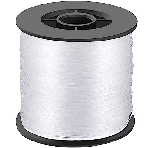 200 Meters Fishing Line, 0.8mm 57LB Clear Nylon Fishing Line for Fishing, Hanging, Crafts