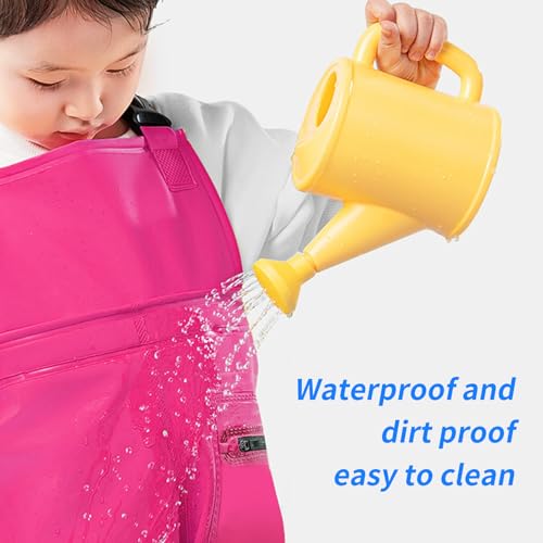 SooGree Kids Chest Wader with Non-Slip Boots,Youth Fishing Hunting Waterproof Waiters, Children Boys Girls Breathable Waders - color: Blue, size: Foot length：7.67"；Height：47.24"-51.18"