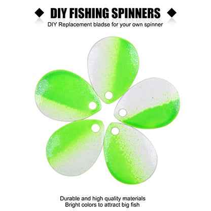 Colorado Spinner Blades Fishing Lures Kit 40pcs DIY Lure Making Set for Spinner baits Spoons Walleye Rig Trout Salmon Bass Fishing - style: A-40pcs