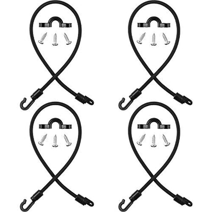 4 Pieces Rod Strap Holder Deck Mount Connector Mount Rod Strap Hold Down for Boat Kayak Boat Fishing(18 Inch) - size: 18 Inch