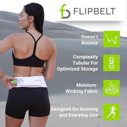 FlipBelt Classic Running Belt, Phone Holder for Running, Money Belt Pouch - color: Girly Pop Pink, size: Extra Small