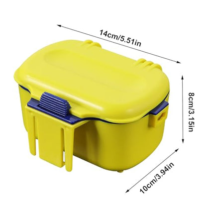 Insulated Container Case - Bait Storage Box, Waterproof Live Worm Holder | Compact Bucket Organizer, Outdoor Fishing Gear Carrier for Boat, Kayak, Pier, Ice Angling Expedition