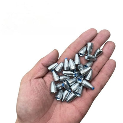 TOASIS Fishing Steel Weights Rubber-core Tube Sinkers - style: 5g/0.17_oz-25pcs