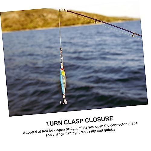 Fishing Buckle Sea Fishing Swivels Catfishing Holder Quick Feeder Fishing Bait Fishing Gadgets Sea - size: 3.5x0.9 cm