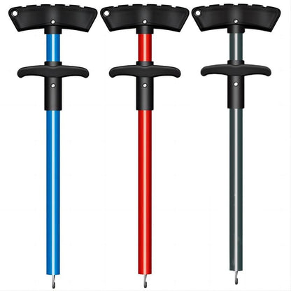 Fish Hook Remover Tool, Fishing Pliers Aluminum Hook Remover Tool Fishing Dehooker Freshwater Saltwater 10 inches with Lanyard - color: Blue