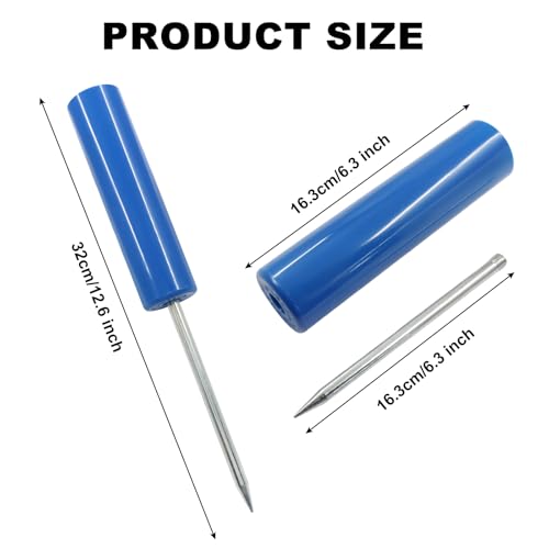 Murtenze Fishing Rod Holder, Reinforced PVC Fishing Pole Holders Ground Free Alarm Bells, Support Stand for Bank Fishing/Beach Anglers - color: Blue