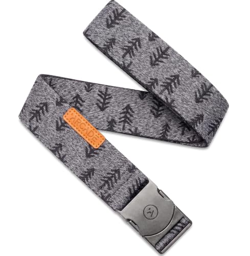 Arcade The Original Unisex Adventure Belt, Heavy Duty Elastic Webbing, Non-Metal Travel Friendly Buckle - color: Ranger Hinterland - Heather Black, size: Standard (Up to 40"); 1.5" Wide