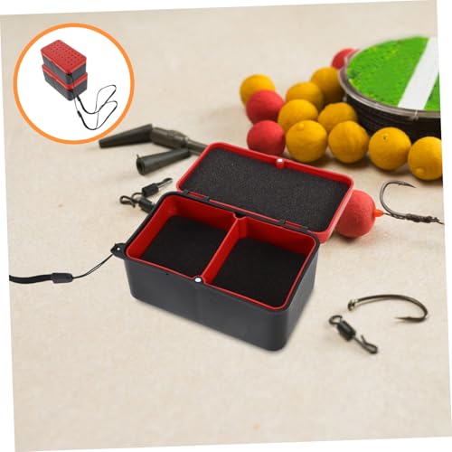 TOYANDONA 2pcs Fishing Bait Kit Portable Soft Bait Organizer Leakproof Worm Containers for Freshwater Saltwater