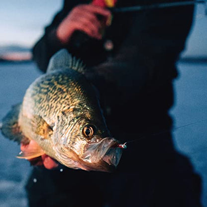 Northland Fishing Tackle Impulse Rigged Tungsten Mayfly Jig for Ice Fishing Panfish - This Hook Makes For the Pefect Fishing Gear - This Soft Lure Is Great For Many Freshwater Fish (Woodtick, 1/16 Oz)