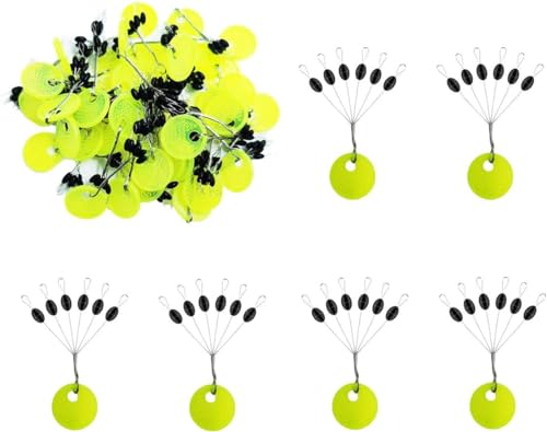 Drchoer Fishing Bobber Stoppers Line Stops: 300pcs Sinker Float Stops for Bass Fishing - Texas Rig Weight Stoppers Size Large Medium Small - size: Medium