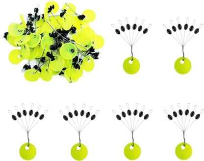 Drchoer Fishing Bobber Stoppers Line Stops: 300pcs Sinker Float Stops for Bass Fishing - Texas Rig Weight Stoppers Size Large Medium Small - size: Medium