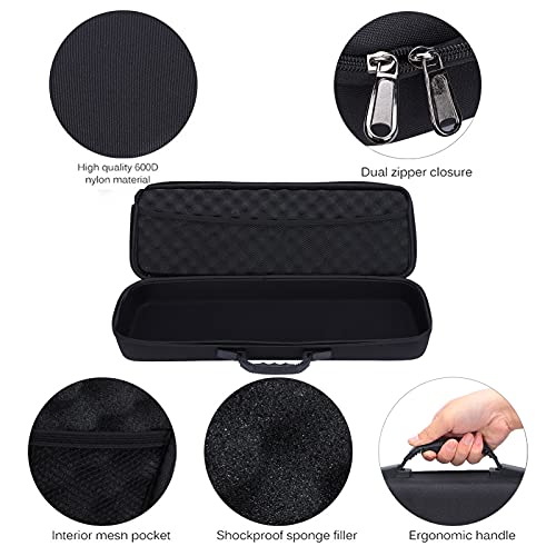 54 * 19 * 9cm Hard Fishing Rod Case Portable Fishing Tackle Bag Waterproof Fishing Rod Carrying Case with Foam, Travel Fishing Rod Bag for Outdoor Fishing Gear Storage