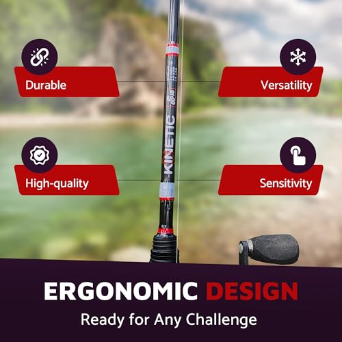 OLD18 Kinetic Rod - 30-Ton Carbon, Enhanced Sensitivity for Precision Strikes, Coated Stainless Guides, Ideal for Freshwater and Inshore Species - Split Grip for Comfort - size: 7'0"