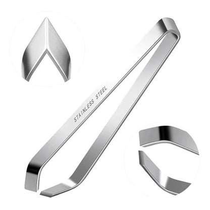 CoguZed Professional Fish Bone Tweezers and Pliers Set, Stainless Steel Flat and Slant Tweezers, Pin Bone Remover for Salmon, Trout, Catfish, Precision Deboning Tool for Kitchen
