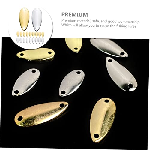 20pcs Professional Metal Fishing Baits for Freshwater Creative Sinking Fishing Lures Bright Colors for Bass and Panfish