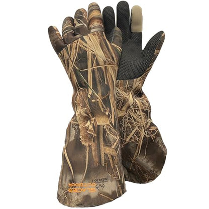Glacier Glove Unisex Decoy Waterproof Neoprene Winter Fishing Glove | Flexible Secure Grip Palm, Fleece Lined, Outdoor Elbow Length Handwear - size: XX-Large