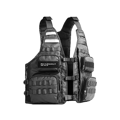 Rhinowalk Fishing Photography Vest with Multi Pockets Outdoor Jackets for Hunting, Hiking, Climbing, Traveling
