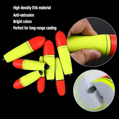 6 pcs Slip Bobbers Floats EVA-Slider-Bobbers Slip Corks Catfish Bobbers Assortment EVA Foam 80g, 50g, 30g,15g - size: 4pcs-50g(1.8oz)
