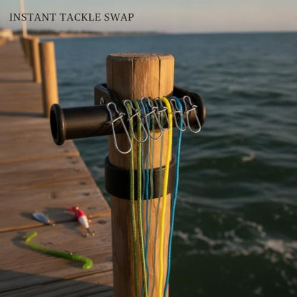 100-Pack Fishing Snap Connectors, Stainless Steel Lure Snaps for Quick Tackle Swapping, Assorted Sizes Saltwater and Freshwater Terminal Tackle Accessories - size: 1.97 x 1.57 x 0.59"