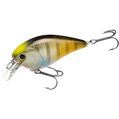LUCKY CRAFT LC 1.5 Silent Squarebill Crankbait Fishing Lure, 2-3/8", Bass Fishing Lures for Freshwater, Hard Crankbait with Treble Fishing Hooks, Fishing Accessories - color: 175 Flake Flake Kabuki Gill