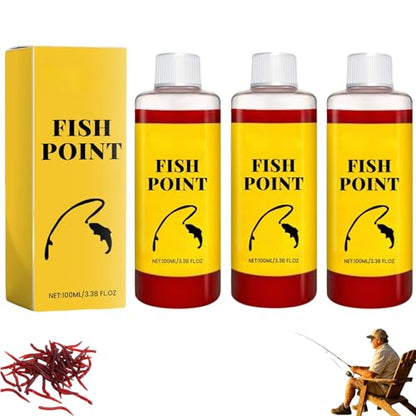 Concentrated Fish Attractant Liquid, Fast-Acting Red Worm Spray Bait Scent Additive, Powerful Fishing Lure Enhancer Trout, Panfish, Freshwater Lake River Fishing, Improve Bite Response - color: 3 bottles