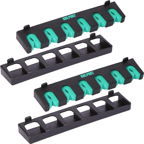 Fishing Rod Rack Holders Wall-Mounted Fishing Pole Holder & Rack, Fishing Pole Holders for Garage & Boat 6-Rod Storage Racks(Vertical Green, 2 Pair) - color: Vertical Green, 2 Pair
