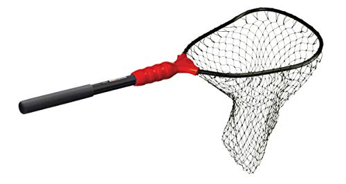 EGO S1 Genesis Modular Fishing Landing Net, Floating Aluminum Handle with Interchangeable Net Head System, Lightweight Kayak & Bank Fishing Net, Minimal Drag Design - size: 13" Handle, 14" x 16" Hoop, style: Nylon Mesh