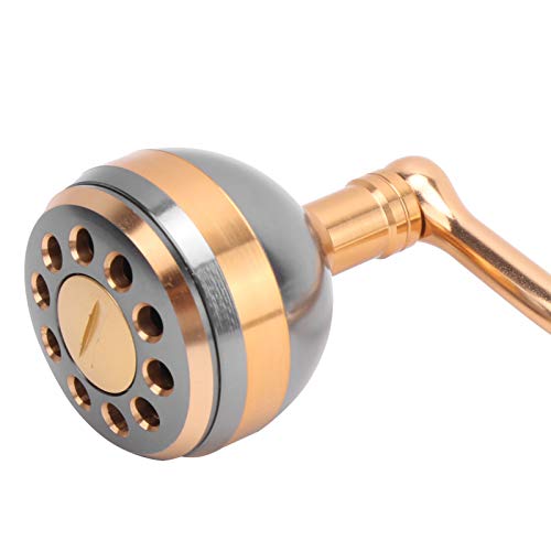 Raguso Reel Handle Grip Reel Handle Conversion Fishing Aluminum Alloy Screw‑in Metal Rocker Arm Reel Power Handle Grip for Spinning Fishing Reel (Medium)