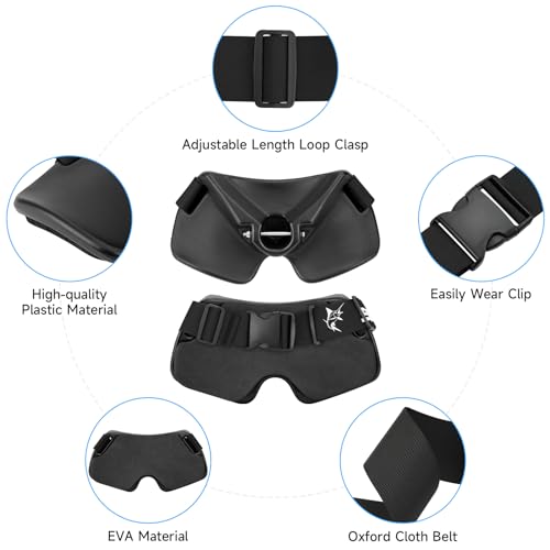 SANLIKE Fishing Belt Rod Holder Adjustable Fishing Fighting Waist Belt with EVA Padded Great Plastic Material Fighting Belt - color: Black