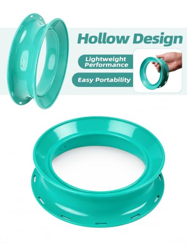 BLUEWING Fishing Yoyo Spool Cuban Hand Reel Yo-yo Spooler for Line and Leader Storage Fishing Coiling Plate - color: Cyan 6in