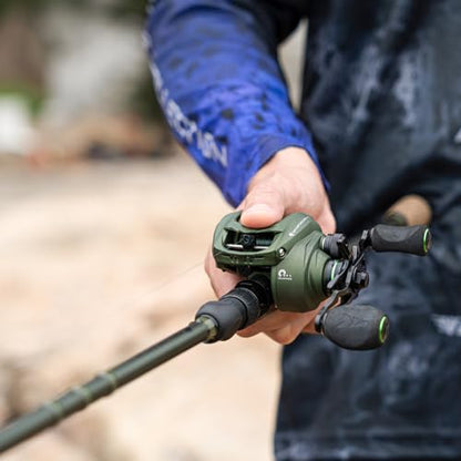 KastKing Spartacus II Twin-Tip Fishing Rod and Reel Combo, Spinning & Casting Combo, Fishing Poles and Reels Combo, KastFlex IM6 Graphite Blanks, 2-Piece Rods with Extra Tip - style: Cast-7'6'' H- Left Handed (2 Pcs+ Extra Tip)
