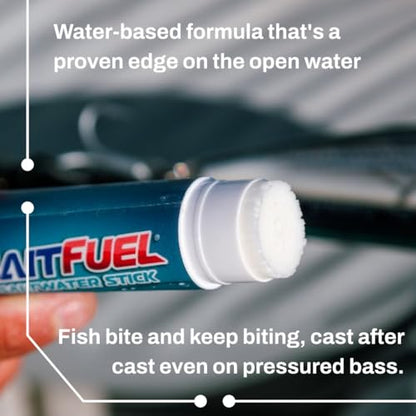 BAITFUEL X65 Saltwater Formula Hardbait Stick for Fishing: The Supercharged Saltwater Fish Scent Technology with Powerful Attractants and Taste Enhancers That Fish Bite | Single