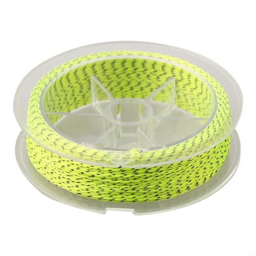 for Braided Fly Line Backing 50m Dacron Fishing Leader with Loop for Trout Bass Salmon Freshwater Saltwater Anglers Strong Low Stretch - size: D