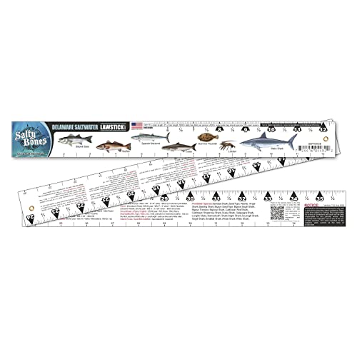 Salty Bones Delaware Saltwater 36" Folding Fishing Ruler