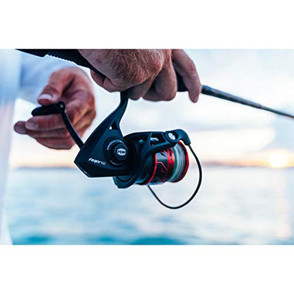 Penn Fierce III Spinning Inshore Fishing Reel, Size 2000, Right/Left Handle Position, 5 Bearings for Smooth Operation - size: 1000 - Box, style: Fierce III