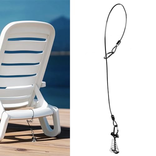 Deck or Dock Anchors for Gap Between Boards - Outdoor Furniture Deck Anchor Marine Grade Stainless Steel Fishbone Deck Anchor Pegs with Carabiners Easily Reposition Chair, Table, Grill and Kayaks - color: Black-1pcs