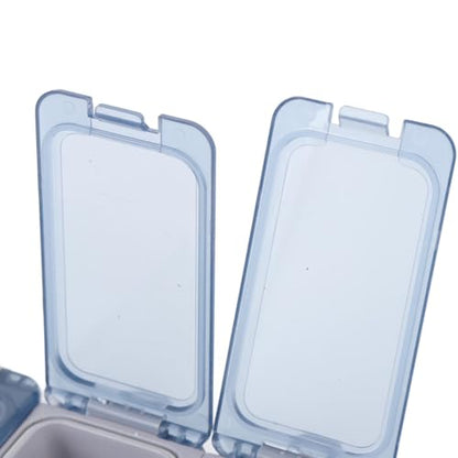 Alomejor Small Tackle Box, Luminous Fishing Tackle Organizer with Transparent Window and Safety Locks for Kayak Bank Fishing (PP Material) - color: Gray