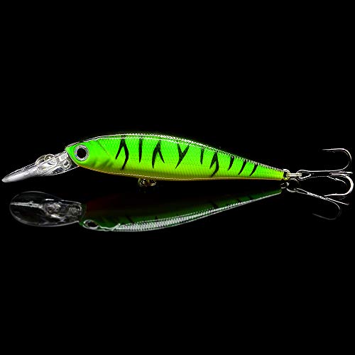 10 Pack Fishing Lures Hard Baits, Minnow Crankbait & Swimbait Lure Kit for Freshwater & Saltwater, Bass, Trout, Walleye, Redfish