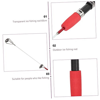 Outanaya 1pc Portable Rod Adjustable Fishing Accessory for Outdoor Lure Fishing Design with Anti-Entanglement Features for - size: 23.6"