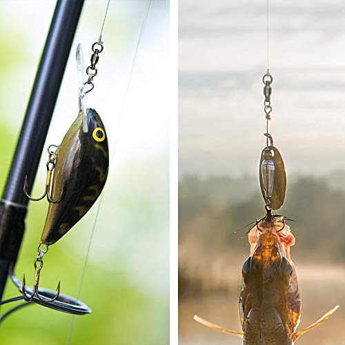 Fishing Barrel Swivels Saltwater Small Ball Bearing Swivel Heavy Duty Stainless Steel Swivels Freshwater Fish Tackle - size: Size8 (260lb) 20 Pack