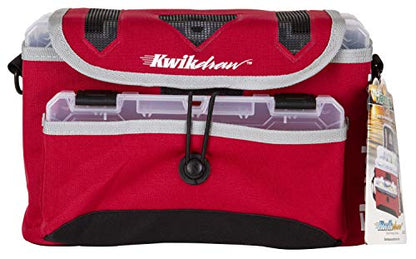 Flambeau Outdoors 4501ST Kwikdraw Tackle System - Small Satchel, Portable Fishing Organizer, Red