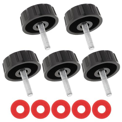 Conskyee Universal Fishing Reel Handle Screw Caps, Fishing Reel Replacement Parts for Spinning Reel Knob Crank Power Foldable Handle Grip(Pack of 5)