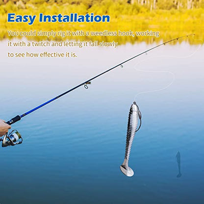 Paddle Tail Swimbait Fishing Lures for Bass Fishing | 5/6/15 Pcs Soft Plastic Lures With Paddle Tail, Pre-Rigged Jig Hook Options for Walleye, Pike & Trout Fishing - color: Model G