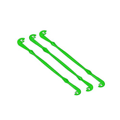 Loop Tyer - Hook Loop Tyer for Fishing - Plastic Fishing Line Knot Tying Tool, Green, 3 Pcs