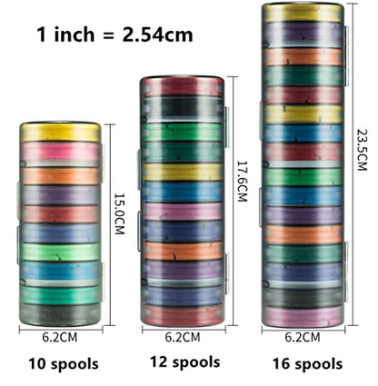 Toasis Fishing Snelled Hook Holders Tenkara Line Keepers Fishing Leader Rig Storage Spools (10 Spools) - size: 10 Spools