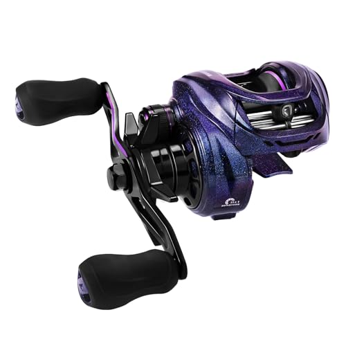 KastKing Royale Legend Pro Baitcasting Reels - AutoMag Dual Braking System Fishing Reel, Arch Resistance Control, 16 Lbs Carbon Drag, 5.5oz Lightweight, 8.0:1 Gear Ratio, 11 + 1 Stainless Steel BB - color: Right Handed-8.0:1