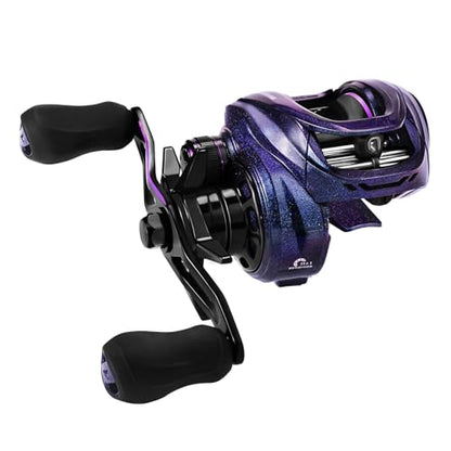 KastKing Royale Legend Pro Baitcasting Reels - AutoMag Dual Braking System Fishing Reel, Arch Resistance Control, 16 Lbs Carbon Drag, 5.5oz Lightweight, 8.0:1 Gear Ratio, 11 + 1 Stainless Steel BB - color: Right Handed-8.0:1