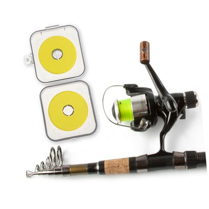 Happyyami Fishing Line Spooler and Storage Box Compact Double-Sided Organizer for Fishing Line and Hooks Capacity Tackle Storage Convenient and Stylish Design for Anglers