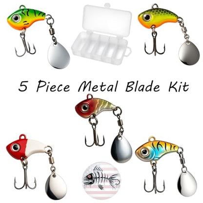 5pc Ice Jig Minnows Fishing Lure - Ice Fishing Bass Trout Walleye Pike Crappie Salmon Saltwater Freshwater Spinner Hard Crankbait Treble Hook Jig Kit - size: Size 5g